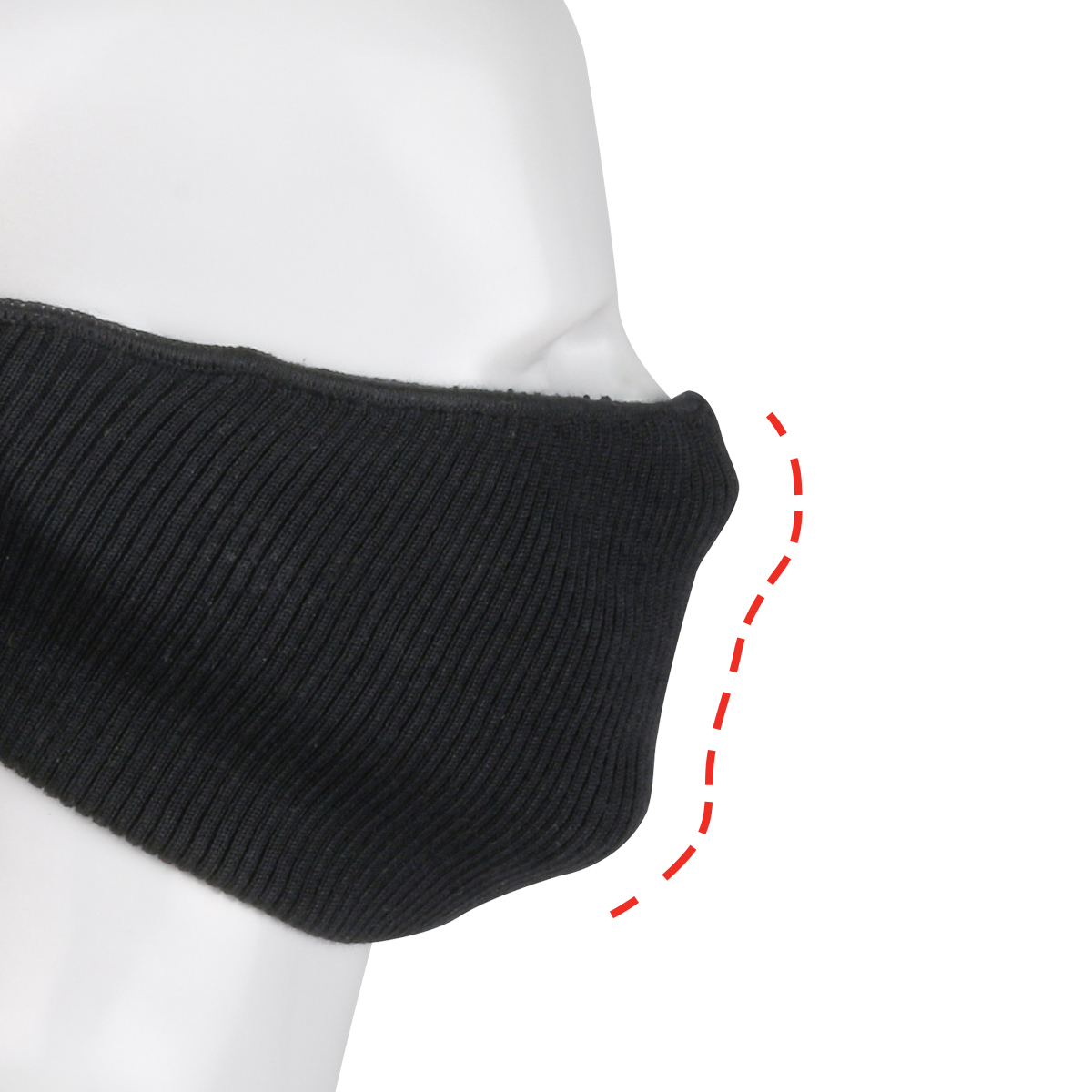 PIP 2-Ply Ribbed Knit Face Cover with Filter Pocket from GME Supply