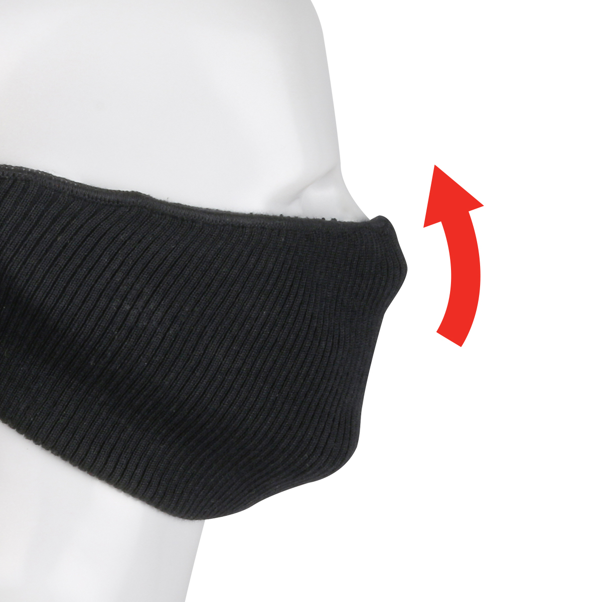 PIP 2-Ply Ribbed Knit Face Cover with Filter Pocket from GME Supply