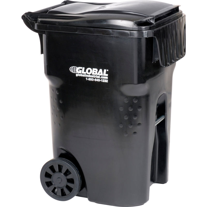 Global Industrial 95 Gallon Mobile Trash Container from GME Supply
