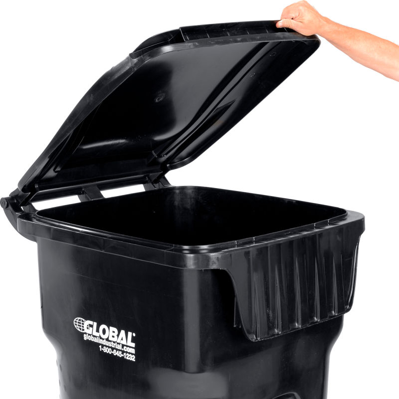 Global Industrial 95 Gallon Mobile Trash Container from GME Supply