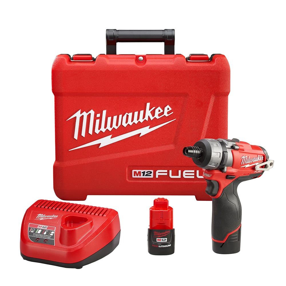 Milwaukee M12 FUEL 1/4 Inch Hex 2-Speed Screwdriver Kit from GME Supply