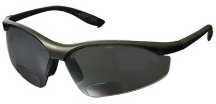 Bouton Mag Readers Safety Glasses with Gray Lens and Black Frame from GME Supply