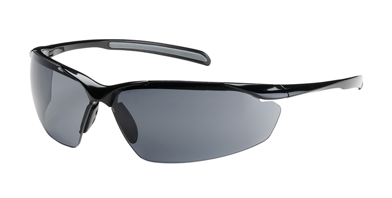 Bouton Commander Safety Glasses with Gray Lens and Black Frame from GME Supply
