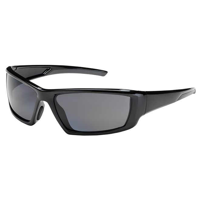 Bouton Sunburst Safety Glasses with Gray Lens and Black Frame from GME Supply