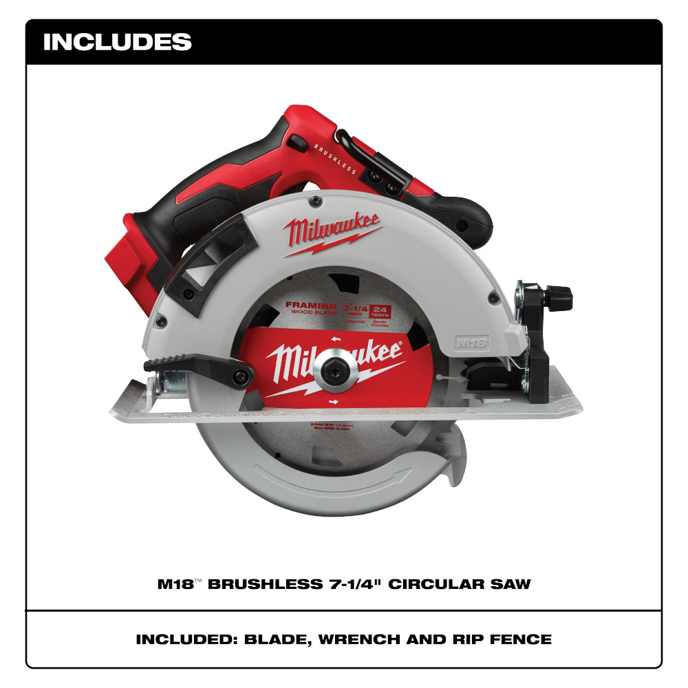 Milwaukee M18 Brushless Cordless Circular Saw from GME Supply