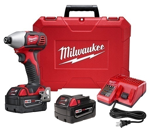 Milwaukee 2657-22 M18 2-Speed 1/4 Inch Hex Impact Driver Kit from GME Supply