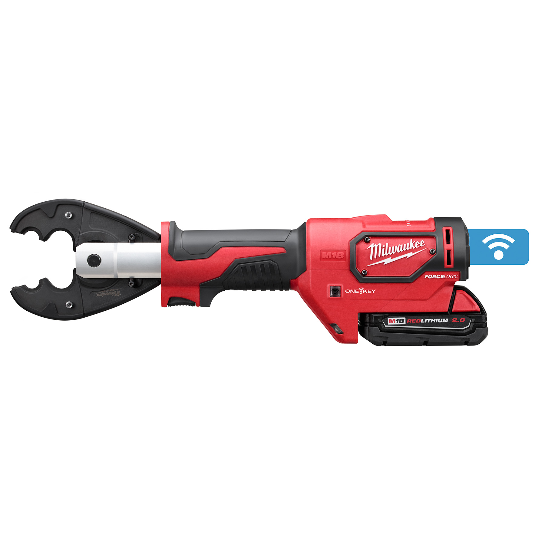 Milwaukee M18 FORCE LOGIC 6T Utility Crimper Kit with D3 Grooves and Fixed BG Die Kit from GME Supply