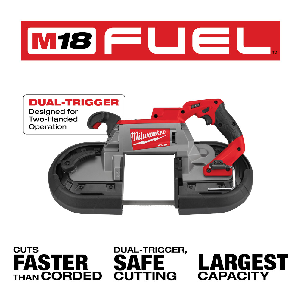 Milwaukee M18 FUEL Deep Cut Dual-Trigger Band Saw (Tool Only) from GME Supply