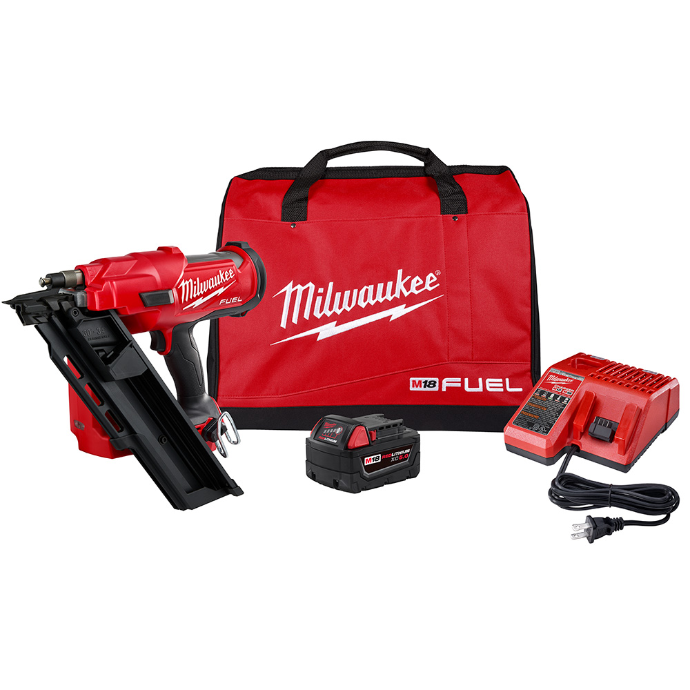 Milwaukee M18 FUEL 30 Degree Framing Nailer Kit GME Supply