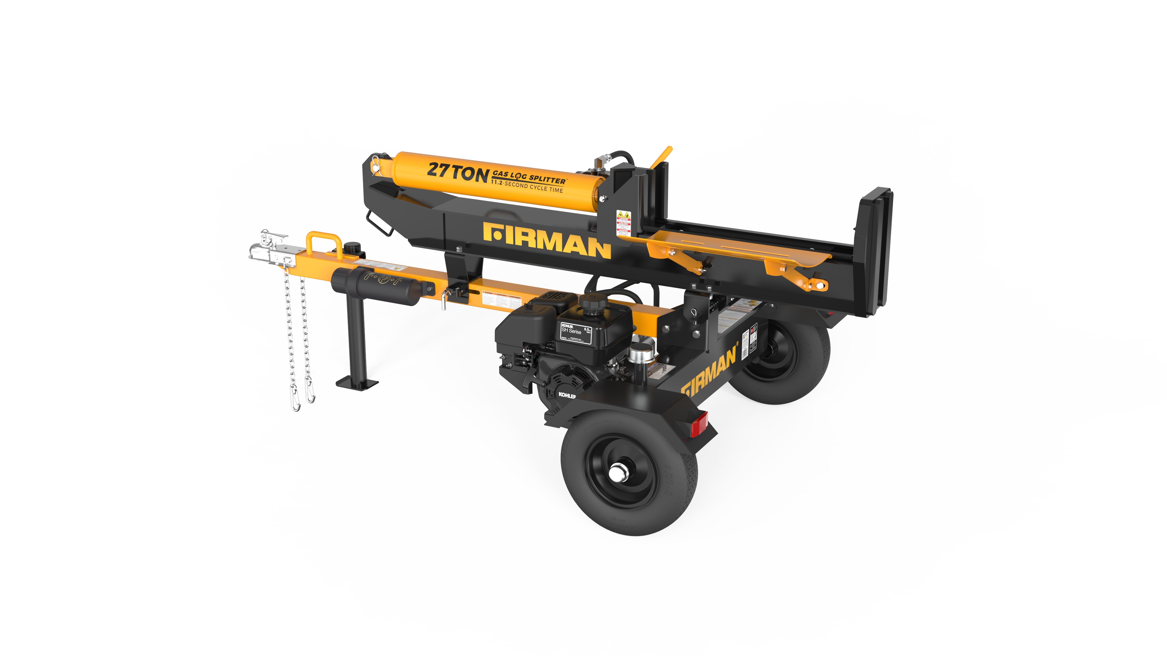 Firman Log Splitter, 27 Ton, 15 GPM from GME Supply