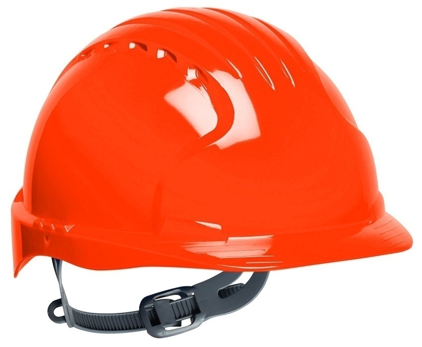 JSP Evolution 6121 Standard Brim HDPE Shell Hard Hat with 6 Point Suspension (General) from GME Supply