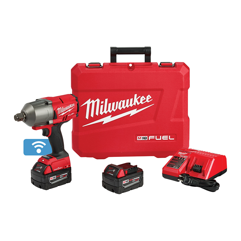 Milwaukee M18 FUEL 3/4 Inch High Torque Impact Wrench with Friction Ring and ONE-KEY Kit from GME Supply