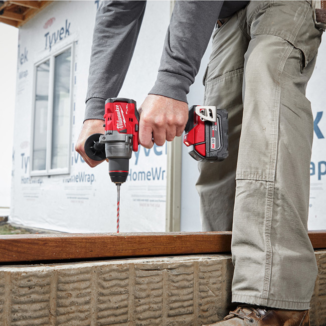 The Milwaukee M18 FUEL 2-Tool Combo Kit has the a hammer drill with  AutoStop Control Mode for enhanced safety and the Fastest Driving Impact Driver. from GME Supply