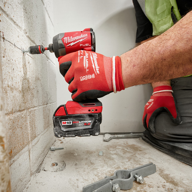 The Milwaukee M18 FUEL 2-Tool Combo Kit has the a hammer drill with  AutoStop Control Mode for enhanced safety and the Fastest Driving Impact Driver. from GME Supply