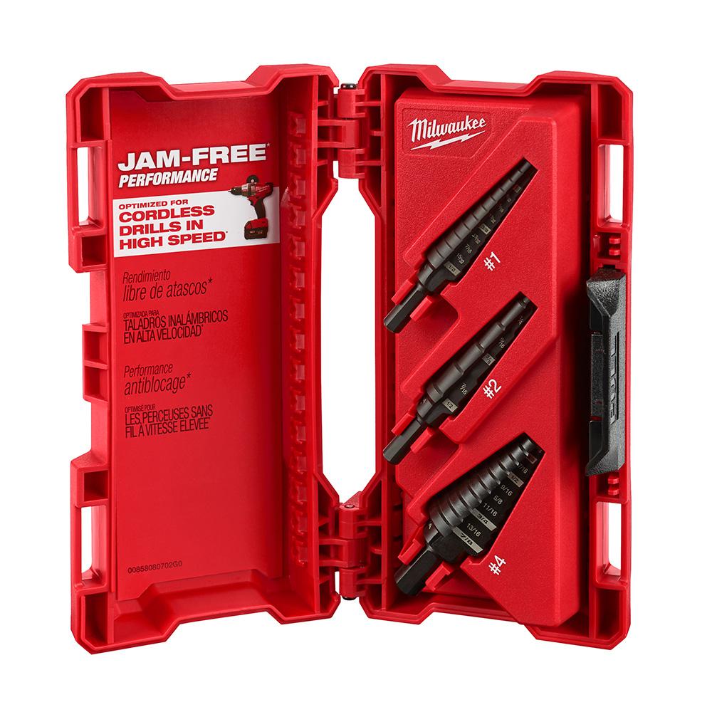 Milwaukee Step Drill Bit 3-Piece Set from GME Supply