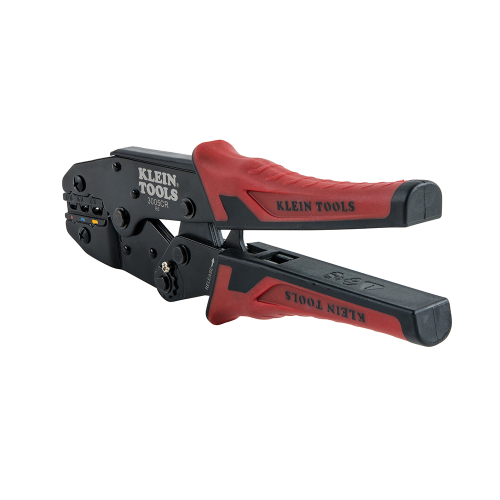 Klein Tools 10-22 AWG Insulated Terminals Ratcheting Crimper from GME Supply