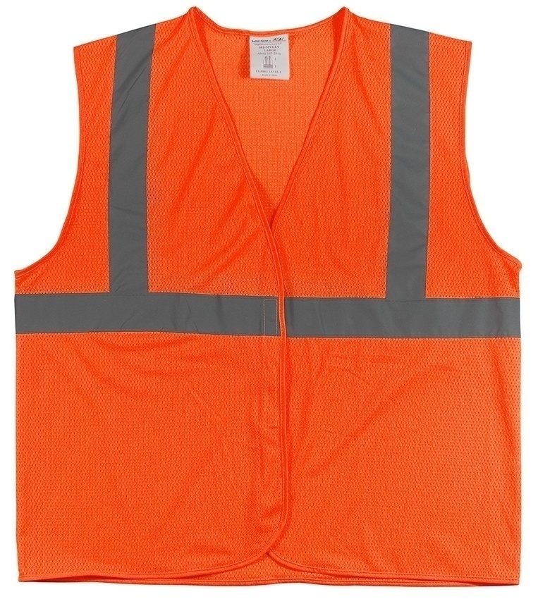 PIP ANSI Type R Class 2 Orange Mesh Vest (General) from GME Supply