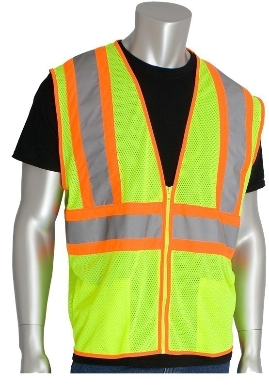 PIP ANSI Class 2 Two Tone Yellow Mesh Vest from GME Supply