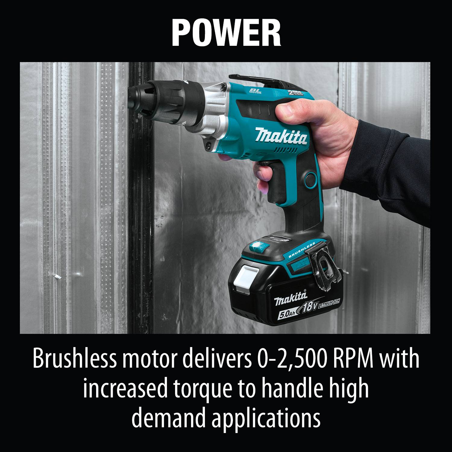 Makita 18V LXT Lithium-Ion Brushless 2500 RPM Cordless Screwdriver Kit from GME Supply