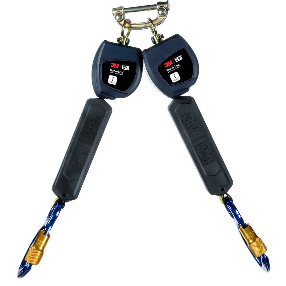 3M DBI-SALA Class 1 Direct Mount Nano-Lok Personal Twin-Leg Self-Retracting Lifeline from GME Supply