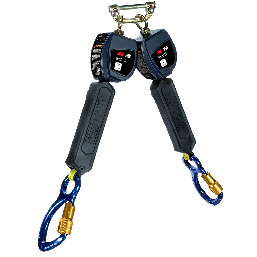 3M DBI-SALA Class 1 Direct Mount Nano-Lok Personal Twin-Leg Self-Retracting Lifeline from GME Supply