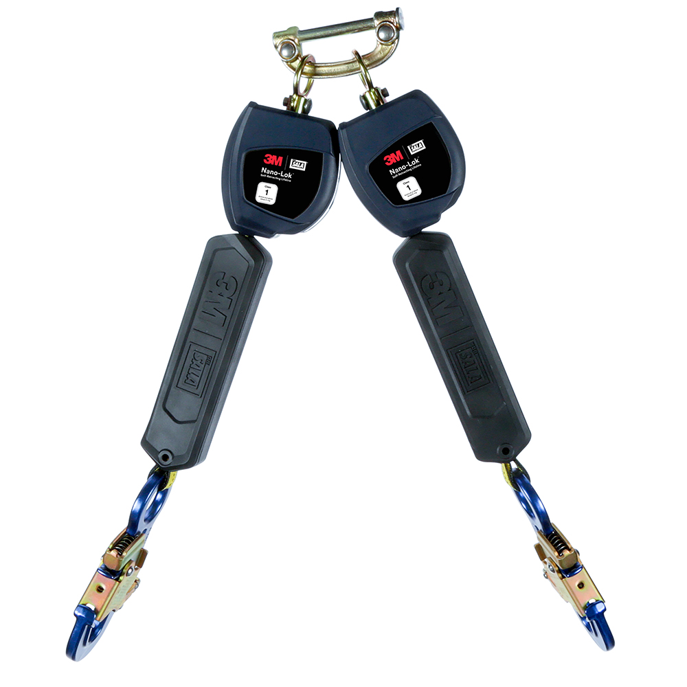 3M DBI-SALA Class 1 Direct Mount Nano-Lok Personal Twin-Leg Self-Retracting Lifeline from GME Supply