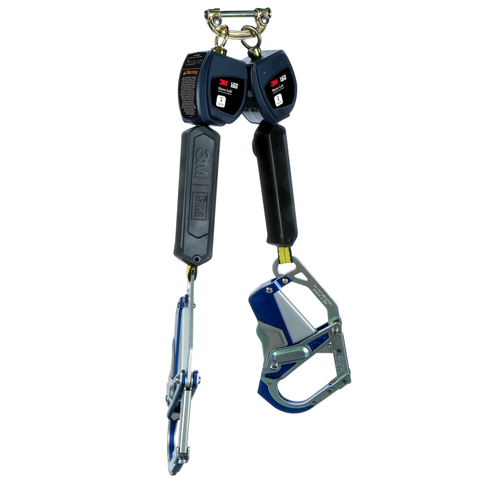 3M DBI-SALA Class 1 Direct Mount Nano-Lok Personal Twin-Leg Self-Retracting Lifeline from GME Supply