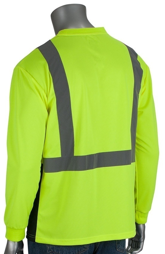PIP ANSI Type R Class 2 50+ UPF Short Sleeve Lime T-Shirt from GME Supply