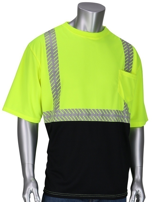 PIP ANSI Type R Class 2 50+ UPF Insect Repelling Lime Short Sleeve T-Shirt (General) from GME Supply