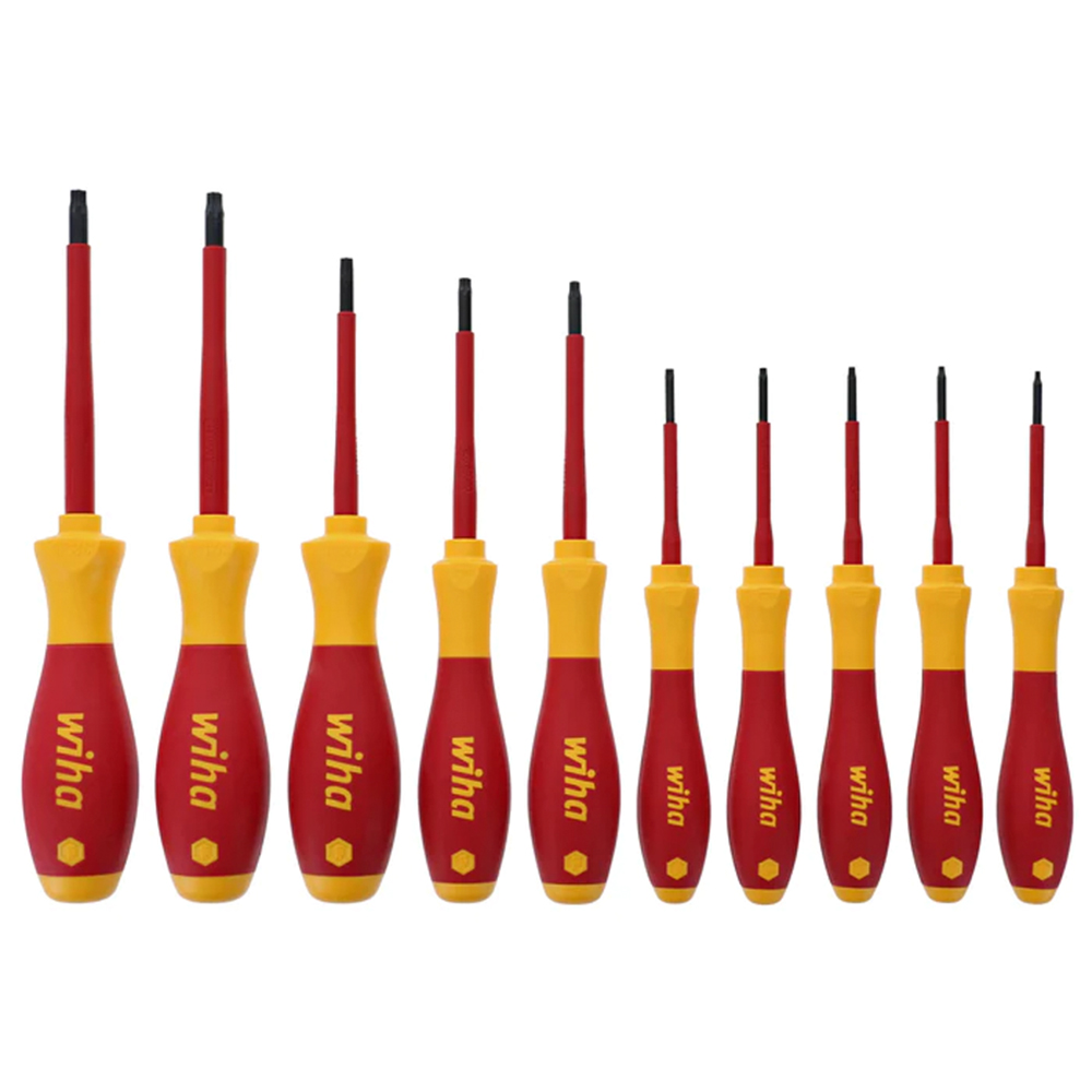 Wiha 10 Piece Insulated Softfinish Torx Screwdriver Set from GME Supply