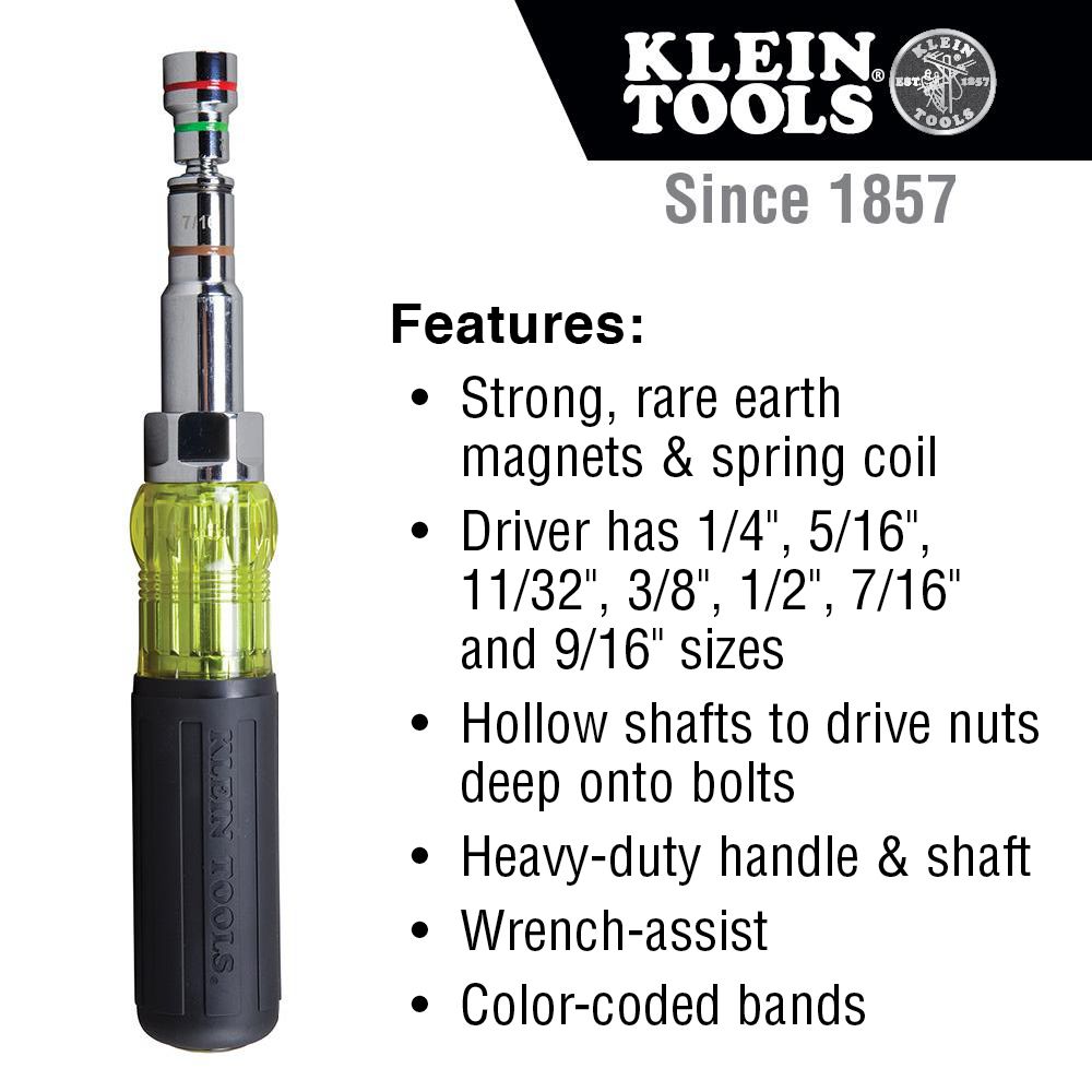 Klein Tools 32807MAG 7In1 Nut Driver