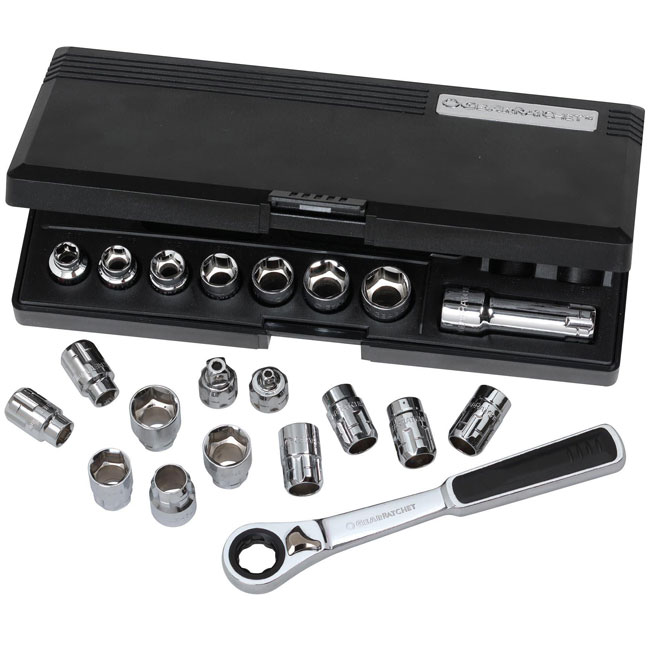 GearWrench 21 Piece 3/8 Inch Drive Pass-Thru SAE/Metric Tool Set from GME Supply