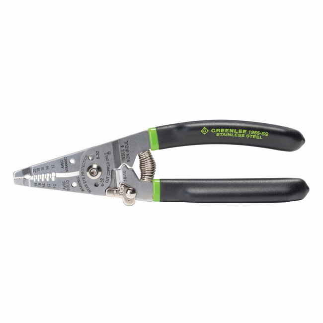 Greenlee Emerson Stainless Steel Wire Stripper Pro, 10-18 AWG from GME Supply