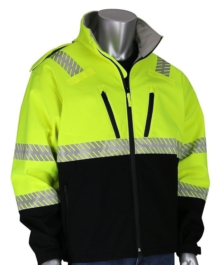 PIP Class 3 Ripstop Softshell Black Bottom Jacket from GME Supply