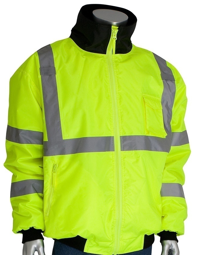 PIP ANSI Type R Class 3 Lime Bomber Jacket (General) from GME Supply