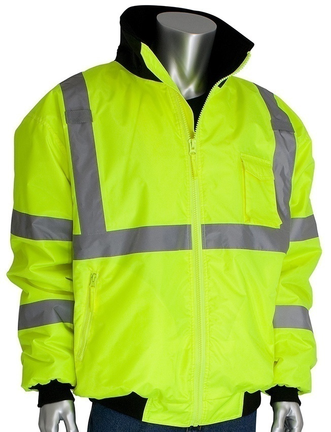 PIP ANSI Type R Class 3 Lime Bomber Jacket (General) from GME Supply