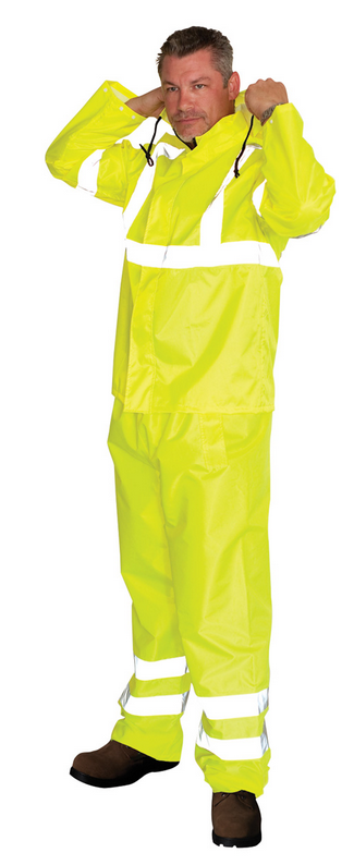 SafetyGear ANSI Class 3 Two-Piece Rain Suit from GME Supply