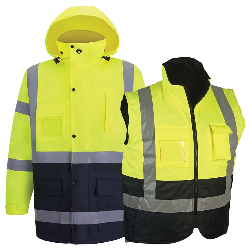 2W Class 3 Parka and Body Warmer - Lime from GME Supply