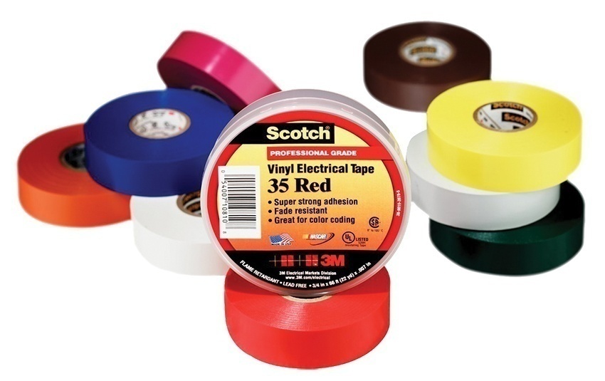 3M Scotch 35 Vinyl Color Coding Electrical Tape from GME Supply