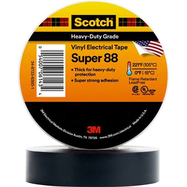 3M Scotch Super 88 Vinyl Electrical Tape,44 foot from GME Supply