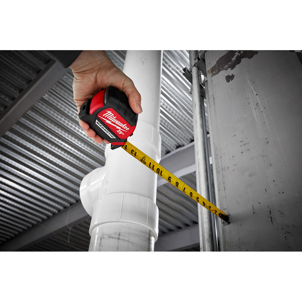 Milwaukee 35ft Compact Wide Blade Magnetic Tape Measure from GME Supply