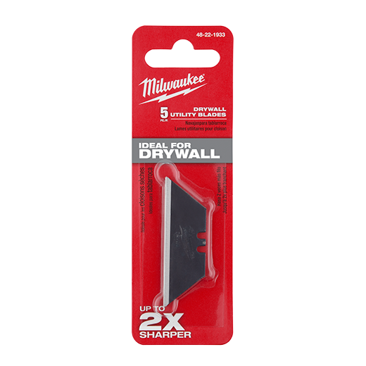 Milwaukee Drywall Utility Knife Blades (5 Pack)