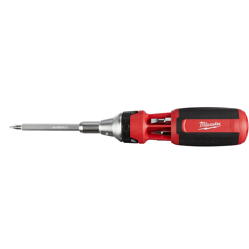 Milwaukee 9-in-1 Square Drive Ratcheting Multi-Bit Driver from GME Supply