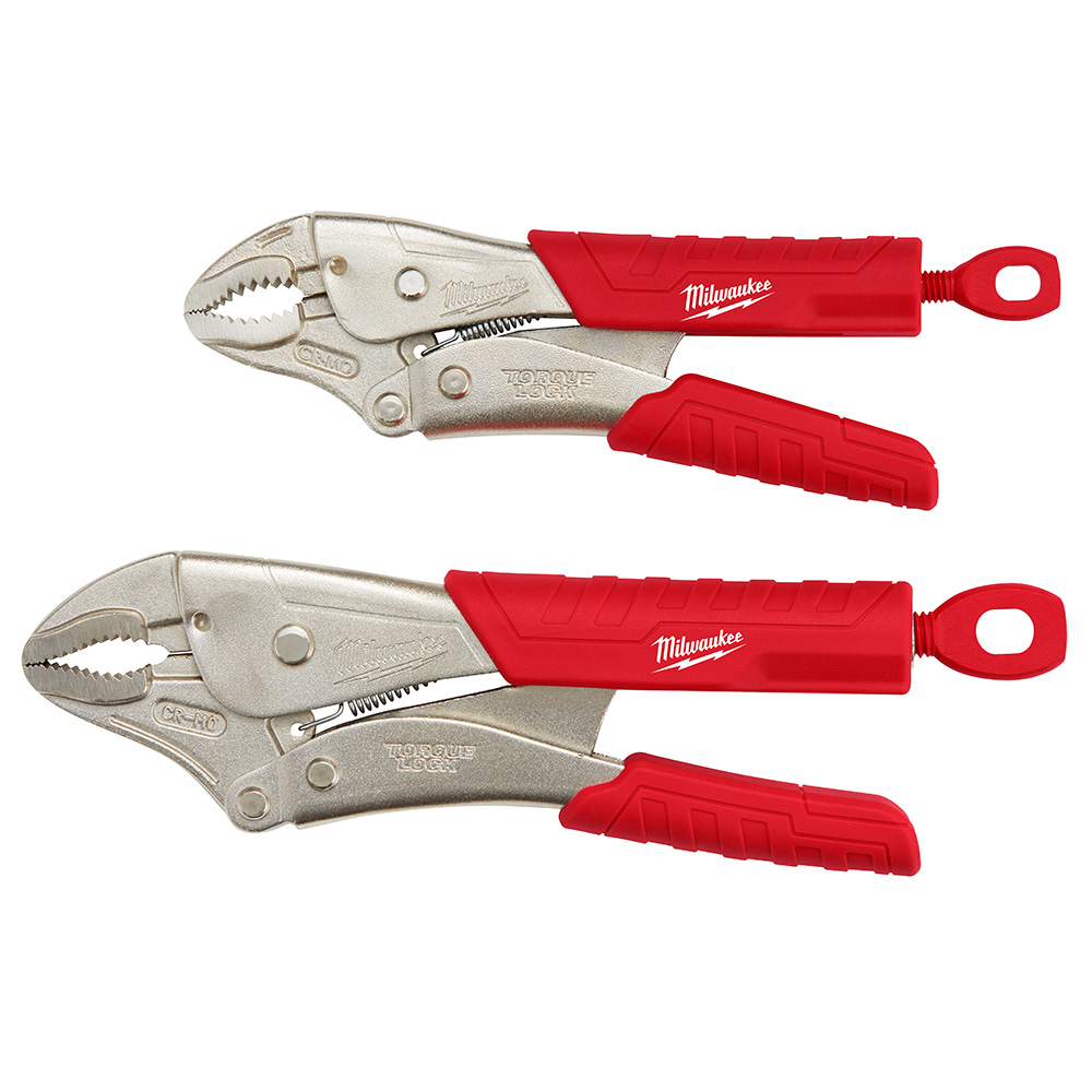 Milwaukee TORQUE LOCK Curved Jaw Locking Pliers Set from GME Supply