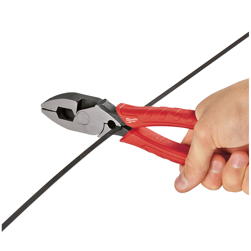 Milwaukee 4822 6100 9 Inch High Leverage Lineman's Pliers with Crimper
