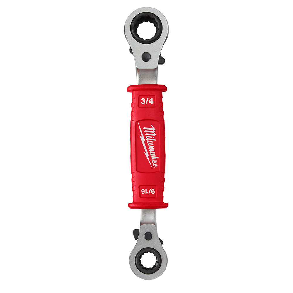 Milwaukee Lineman's 4-in-1 Insulated Ratcheting Box Wrench from GME Supply
