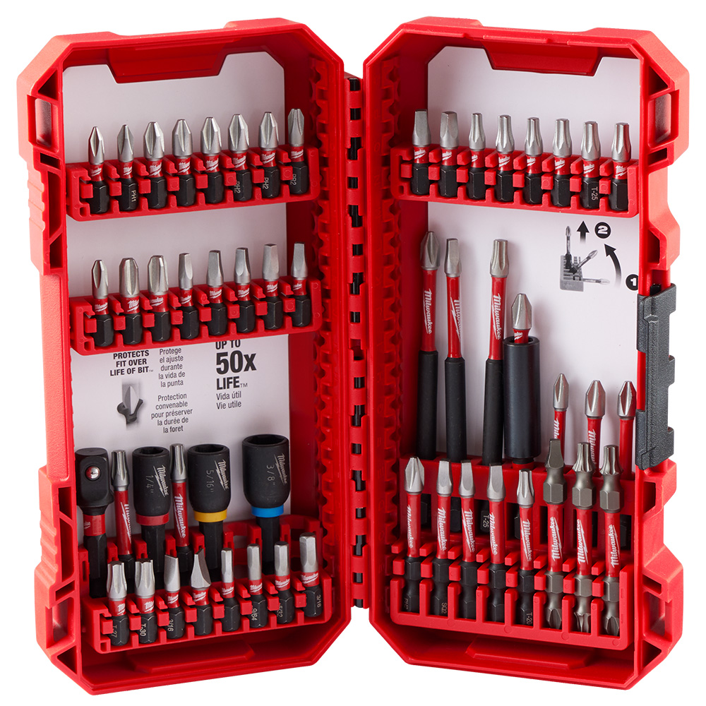 Milwaukee SHOCKWAVE Impact Duty Driver Bit Set - 54 Pieces from GME Supply