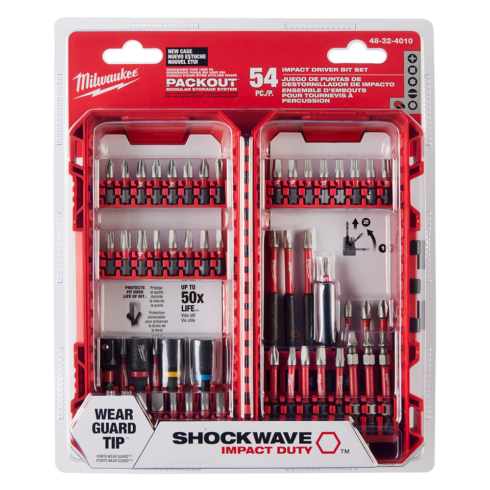 Milwaukee SHOCKWAVE Impact Duty Driver Bit Set - 54 Pieces from GME Supply