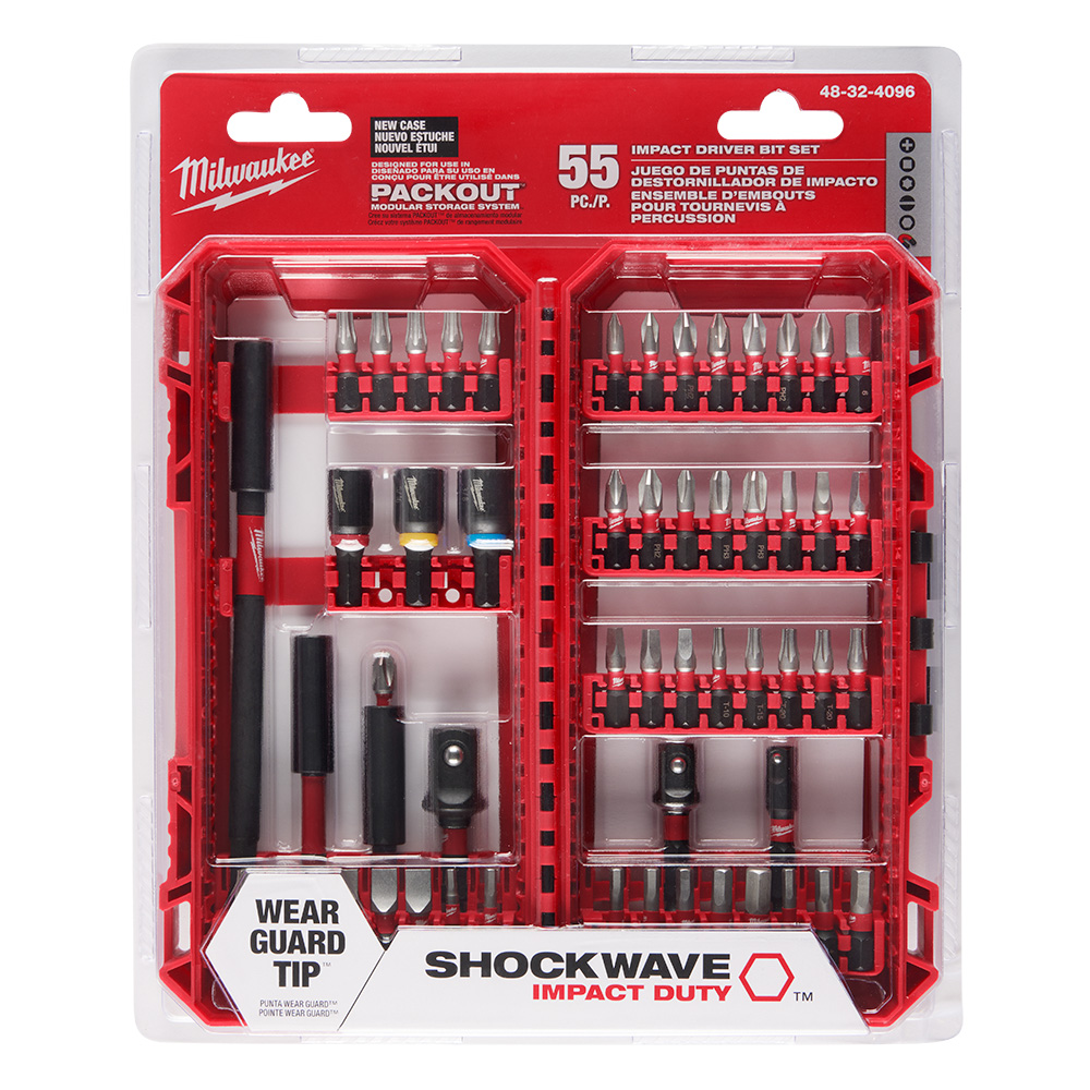 Milwaukee SHOCKWAVE Impact Duty Drive Bit Set - 55 Pieces from GME Supply
