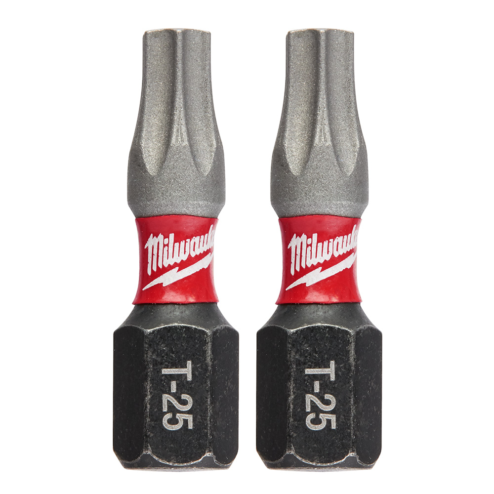 Milwaukee SHOCKWAVE Insert Bit Torx T25 (2 Pack) from GME Supply